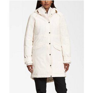 The North Face Women’s Snow Down Parka Gardenia White Waterproof Down Coat – M